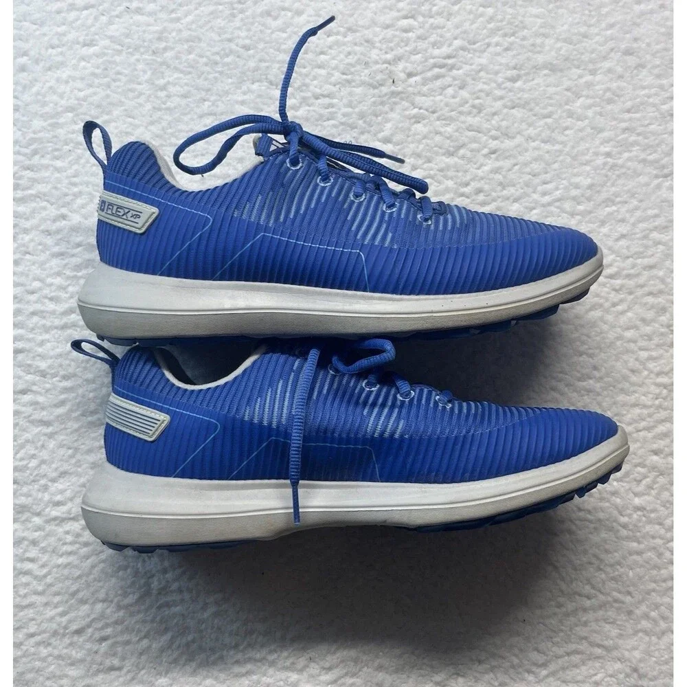 FootJoy Sneakers Mens 8.5 Blue Flex XP Spikeless Golf Shoes 56252 Outdoor Resort